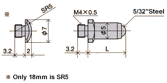 Dimensions ; CC-1H Anvil